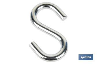 "S" zinc coated hook - Cofan