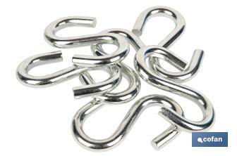 "S" zinc coated hook - Cofan