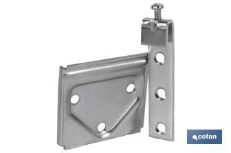 Set of Cupboard Wall Hanger | Zinc-Plated Steel | Size: 53mm - Cofan