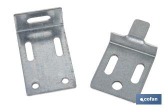 Set of mirror angle bracket | Size: 30mm | Galvanised steel - Cofan