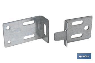 Kit de Esquadros de Suporte para Espelhos | Medida: 30 mm | Aço Galvanizado - Cofan