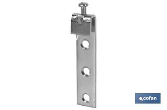 Cabin hook with adjusting screw | Zinc-plated finish | Suitable for all types of furniture  - Cofan