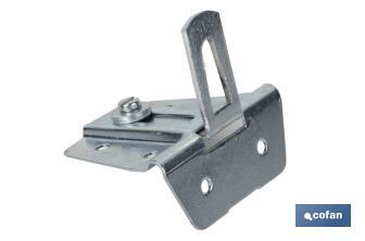 Cabinet hanger with 90° regulator | Zinc-plated Steel | Suitable for kitchen units  - Cofan