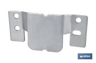 Flush mount fitting | Suitable for joining units of heavy furniture | Size: 100 x 47mm - Cofan