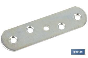 Piastrina di unione per pannelli | Realizzata in acciaio zincato | Accessorio di fissaggio - Cofan