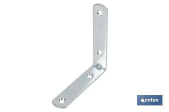 Angle bracket | Available in different sizes for 90° angle | Zinc-plated steel - Cofan