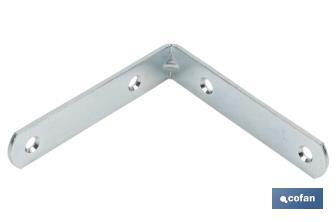 Angle bracket | Available in different sizes for 90° angle | Zinc-plated steel - Cofan