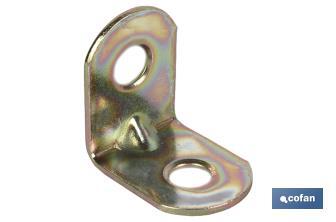 Angle bracket | Available in different sizes for 90° angle | Zinc-plated steel - Cofan