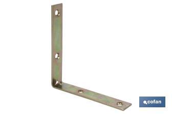Angle bracket | Available in different sizes for 90° angle | Zinc-plated steel - Cofan