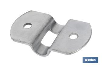 Plaque en acier galvanisé | Dimensions : 25 mm x 6 mm - Cofan