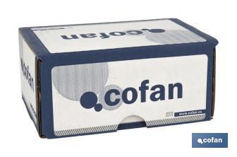 Anneau soudé en forme de D pour la fixation de auvents et de bâches | Dimensions de Ø4 mm x 25 mm - Cofan