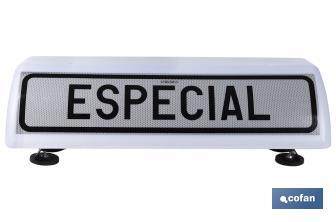 Sinal de aviso de acompanhamento de veículo especial V21 | Material: resina - Cofan