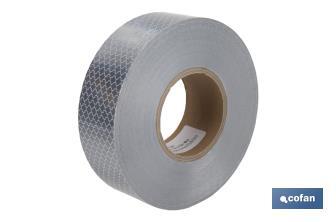 Reflective adhesive tape | Available in different colours | Suitable for contour of vehicles | 50 metres - Cofan