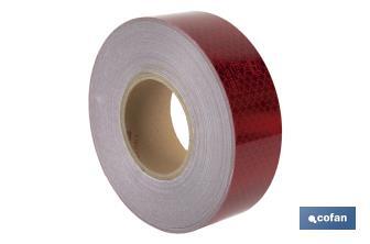 Reflective adhesive tape | Available in different colours | Suitable for contour of vehicles | 50 metres - Cofan