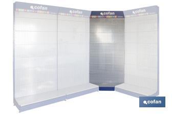 Wall corner gondola shelving - Cofan