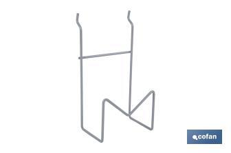 Support pour meuleuses | Conception légère et adaptable | Couleur : gris clair | Approprié pour les présentoirs Cofan | Dimensions : 110 x 80 x 200 mm - Cofan