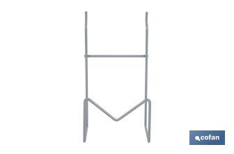Support pour meuleuses | Conception légère et adaptable | Couleur : gris clair | Approprié pour les présentoirs Cofan | Dimensions : 110 x 80 x 200 mm - Cofan