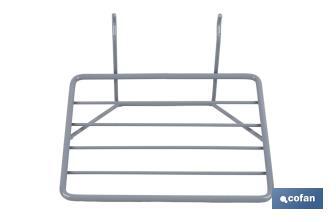 Saw rack | Lightweight and functional design | Ideal for display stands | Light grey | Size: 200 x 180 x 140mm - Cofan