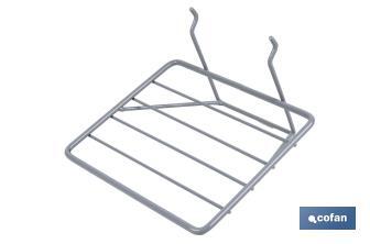 Saw rack | Lightweight and functional design | Ideal for display stands | Light grey | Size: 200 x 180 x 140mm - Cofan