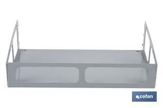 Tray for display stands | Light grey | Ideal for efficient organisation | Size: 300 x 200mm - Cofan