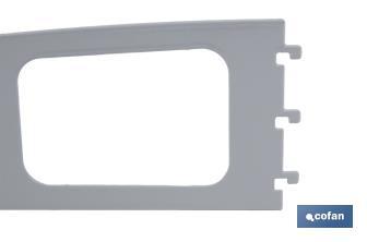 Tray for display stands | Light grey | Ideal for efficient organisation | Size: 300 x 200mm - Cofan
