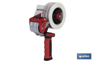 Precintadora de Cinta Adhesiva | Para cintas de hasta 50 mm de ancho | Mango bimaterial - Cofan