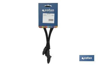 Conjunto de 4 gomas elásticas para sujeción segura | Medida 50 cm - Cofan