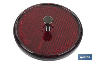 Catadióptricos redondos con tornillo para fijar en vehículos | 3 Colores y 2 tamaños diferentes - Cofan