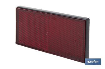 Catadióptrico rectangular con adhesivo para poner en vehículos | Medidas: 106 x 50 mm | Disponible en 3 colores - Cofan
