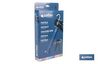 Pistolet à silicone professionnel | Pistolet pour scellant en aluminium | Pour cartouches de 310 ml - Cofan
