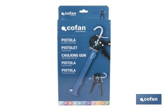 Pistolet à silicone professionnel | Pistolet pour scellant en aluminium | Pour cartouches de 310 ml - Cofan