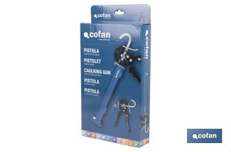Pistolet à silicone professionnel | Pistolet pour scellant en aluminium | Pour cartouches de 310 ml - Cofan