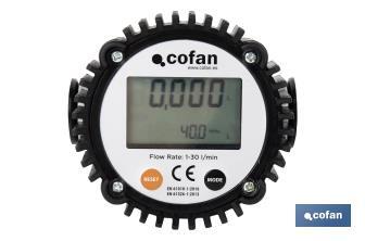 Digital Flow Meter for Oil Control Gun - Cofan