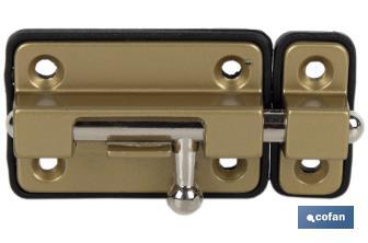 Door Bolt with Plastic Plate | Bolt Locks Available in several colours | Different sizes - Cofan