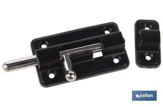 Door Bolt with Plastic Plate | Bolt Locks Available in several colours | Different sizes - Cofan