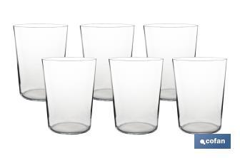 Pack de verres à cidre en verre fin | Capacité : 50 cl | 100 % sans cadmium et plomb - Cofan