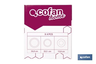 Juego de vajilla de cerámica verde | Set de 12 piezas | Diseño irregular | Apta para lavavajillas y microondas - Cofan