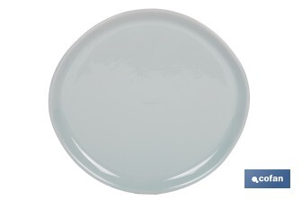 Juego de vajilla de cerámica verde | Set de 12 piezas | Diseño irregular | Apta para lavavajillas y microondas - Cofan