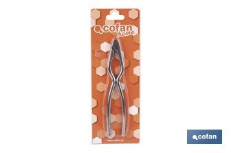 Cascanueces de acero inoxidable | Adecuado para frutos secos | Material: Acero inoxidable AISI 420 | Longitud: 18 cm - Cofan