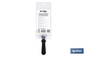 Espátula acodada de acero inoxidable | Perfecta para barbacoas, parrillas y planchas | Mango resistente y ergonómico - Cofan