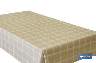 Rolo de toalha de mesa plástica de quadrados - Cofan