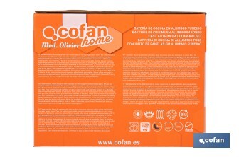 Full induction cookware set | 3 Pieces | Die-cast aluminium - Cofan