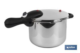 Olla rápida a Presión | Modelo Módena | Varias Capacidades | Apta para todo tipo de cocinas | Diámetro de 22 cm - Cofan