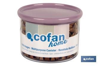 Multi-purpose canister, Albahaca Model | Polystyrene and polypropylene | Kitchen storage canisters - Cofan