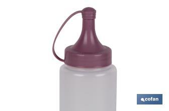 Squeeze bottle | Albahaca Model | Sauce & oil bottle | Plastic squeeze bottle | Dusty pink - Cofan