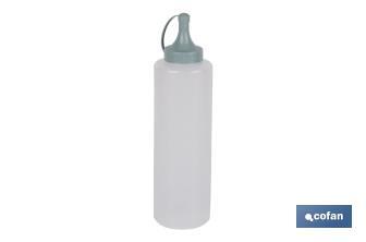 Bouteille huilier | Modèle Albahaca | Bouteille pour Sauces ou Huiles | Bouteille Exprimable en Plastique | Couleur vert d'eau - Cofan