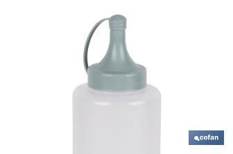 Oliera | Modello Albahaca | Bottiglia per salse o olio | Bottiglia di plastica da spremere | Verde acqua - Cofan