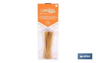 Bote de cocina de vidrio borosilicato | Tapa beige | Cierre a presión | Capacidad: 1,7 l | Almacenaje de alimentos | Medidas: Ø10 x 30 cm - Cofan