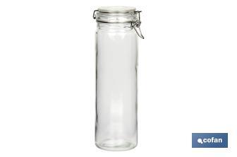 Set de 4 Récipients en Verre | Pour le Stockage | Capacité de 750-1150-1500-2100 ml - Cofan