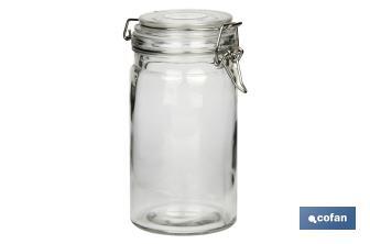 Set de 4 Récipients en Verre | Pour le Stockage | Capacité de 750-1150-1500-2100 ml - Cofan